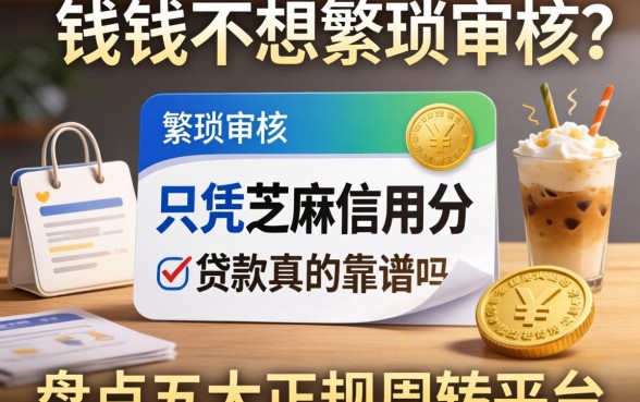 急需用钱却不想繁琐审核？只凭芝麻信用分的贷款真的靠谱吗？盘点五大正规周转平台