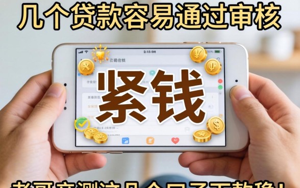 手头紧想借钱，哪几个贷款容易通过审核？老哥亲测这几个口子下款稳！