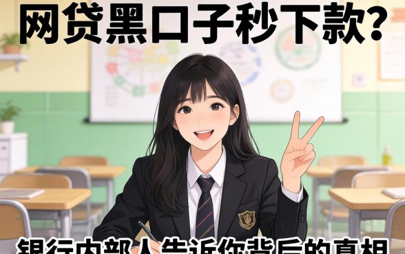 学生网贷黑口子秒下款?银行内部人告诉你背后的真相