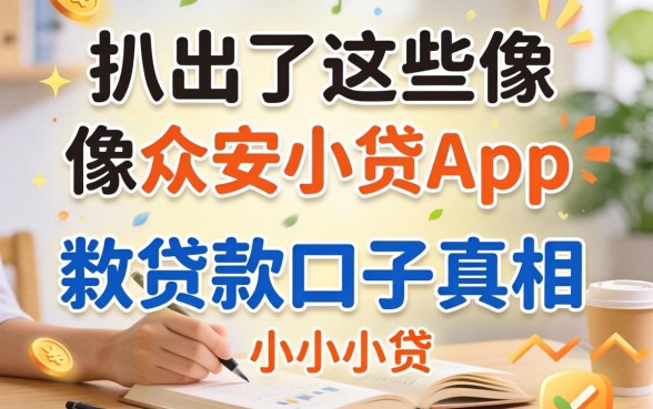 众安小贷app正规吗？我扒出了这些像众安小贷app一样的贷款口子真相