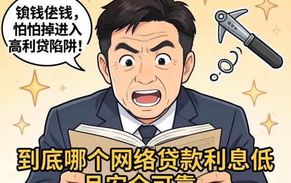 急需用钱却怕掉进高利贷陷阱?到底哪个网络贷款利息低且安全可靠?