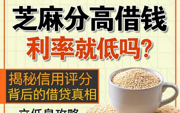 芝麻分高借钱利率就低吗？揭秘信用评分背后的借贷真相与低息攻略
