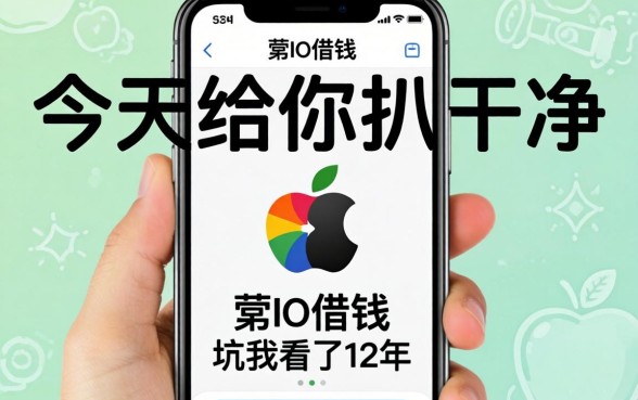 用苹果id借钱的app?这坑我看了12年,今天给你扒干净