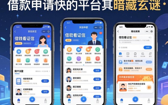 我试了几个借钱不看证信软件，发现借款申请快的平台其实暗藏玄机