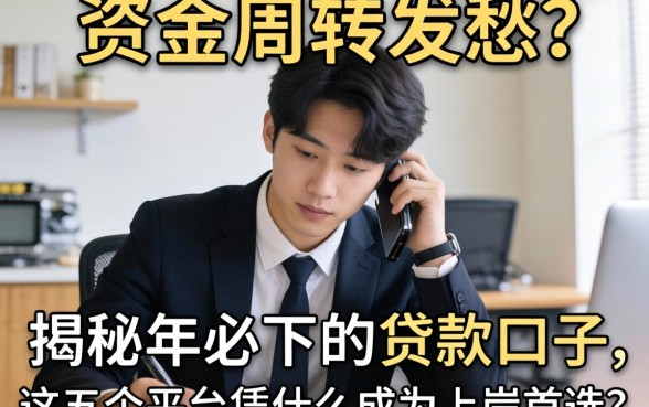 还在为资金周转发愁？揭秘2026年必下的贷款口子，这五个平台凭什么成为上岸首选？