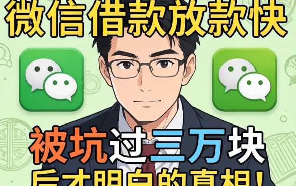 微信哪里借款放款快？被坑过三万块后才明白的真相