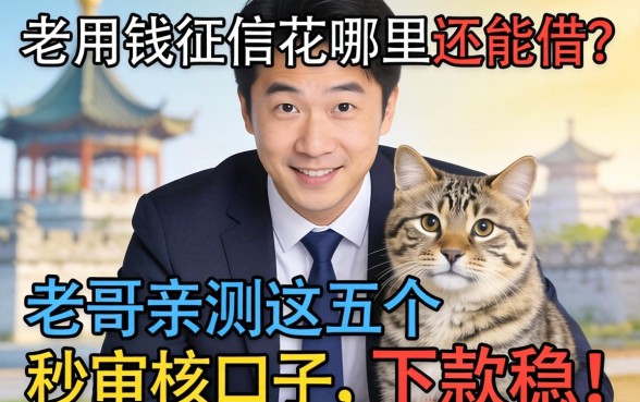 急用钱征信花哪里还能借？老哥亲测这五个秒审核口子，下款稳！