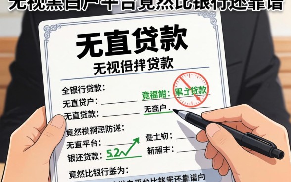 我拿着保单去贷款，发现无视黑白户的平台竟然比银行还靠谱