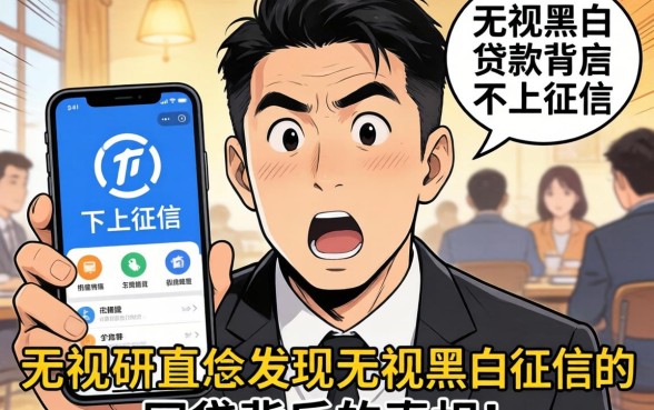 我试了那些宣传不上征信的贷款软件,发现无视黑白征信的网贷背后的真相让人意外