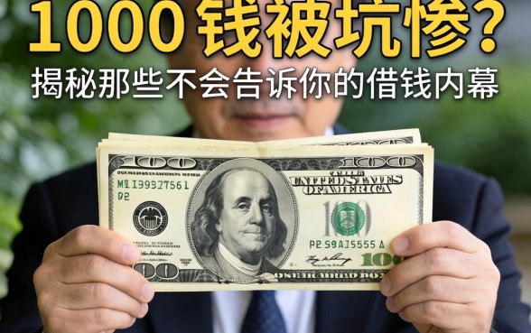借1000块钱被坑惨?揭秘那些不会告诉你的借钱内幕