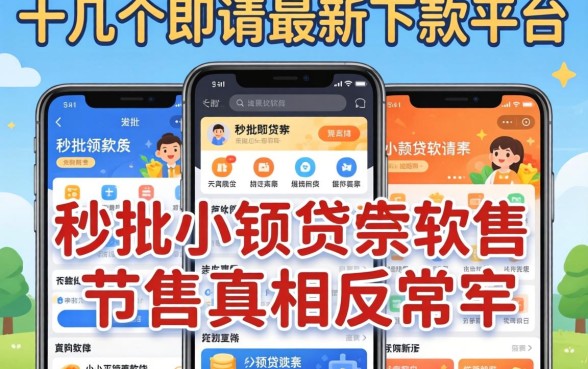 我试了十几个所谓2026最新下款平台,发现秒批小额贷款软件的真相很反常识
