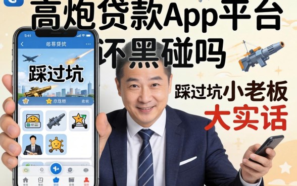 2026高炮贷款app平台还能碰吗？一个踩过坑的小老板大实话