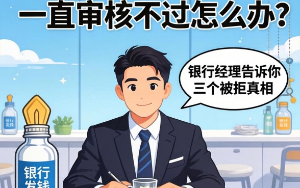 借钱一直审核不过怎么办？银行经理告诉你三个被拒真相