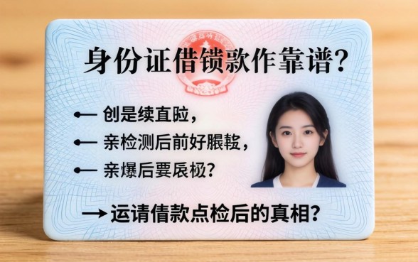 无需上传身份证的借钱软件靠谱吗？我亲测后的真相
