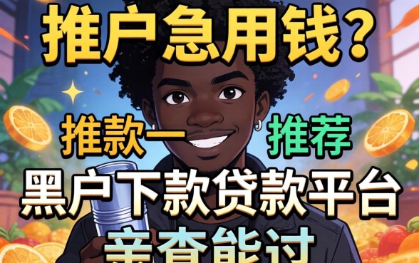 黑户急用钱？推荐一款黑户下款贷款平台，亲测能过