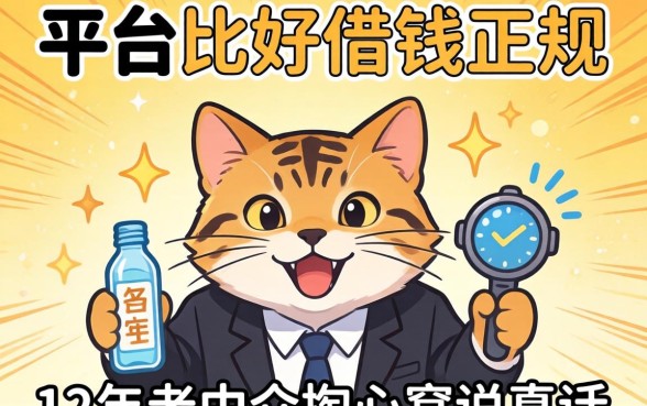 网上哪个平台比较好借钱正规？12年老中介掏心窝说真话