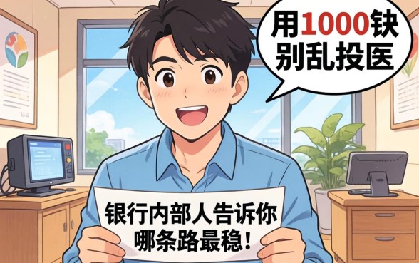 急用1000块别乱投医，银行内部人告诉你哪条路最稳