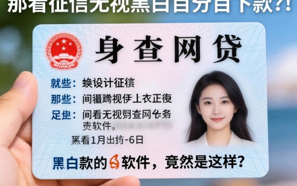 我用身份证查网贷，发现那些不看征信无视黑白百分百下款的软件竟然是这样