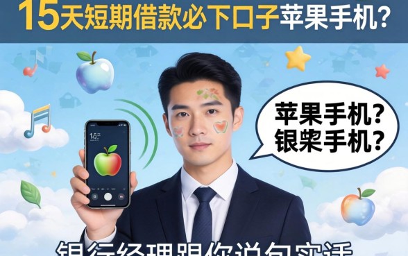 30天短期借款必下口子苹果手机？银行经理跟你说句实话