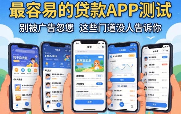 五款最容易的贷款app实测：别被广告忽悠，这些门道没人告诉你