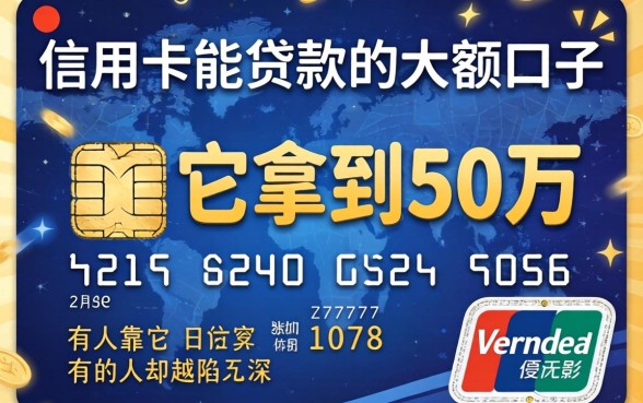 揭秘信用卡能贷款的大额口子：有人靠它拿到50万，有人却越陷越深
