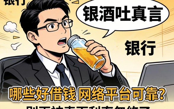 银行经理酒后吐真言：哪些好借钱的网络平台可靠？别再被表面利率忽悠了