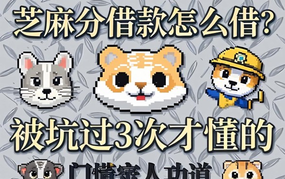芝麻分借款怎么借？被坑过3次才懂的门道