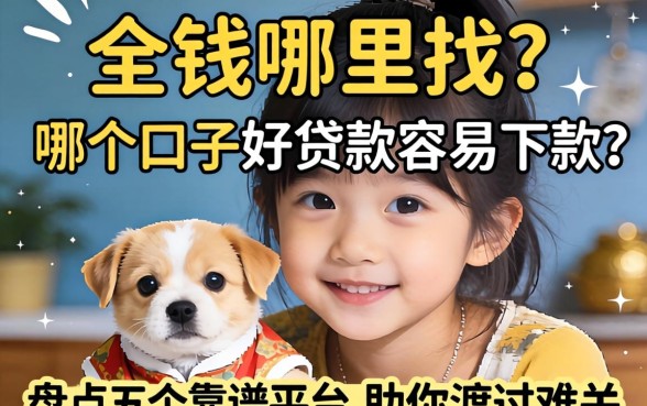 急需用钱哪里找？哪个口子好贷款容易下款？盘点五个靠谱平台助你渡过难关