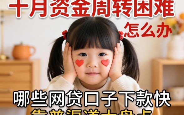 十月资金周转困难怎么办?哪些网贷口子下款快?靠谱渠道大盘点