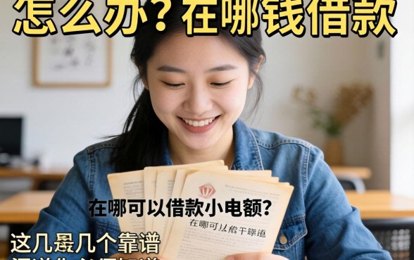 急需用钱怎么办？在哪可以借款小额度？这几个靠谱渠道你必须知道