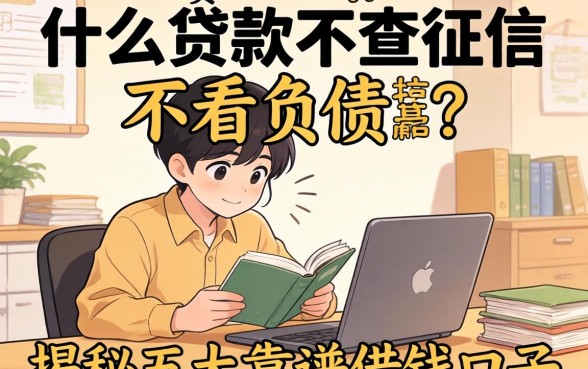 急需资金周转？什么贷款不查征信不看负债？揭秘五大靠谱借钱口子