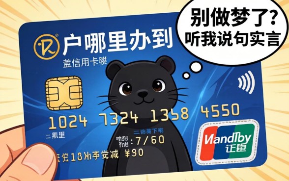 黑户哪里可以办到信用卡呢？别做梦了，听我说句实话