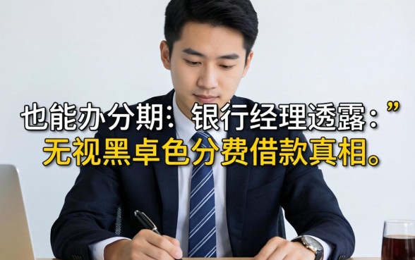 黑名单也能办分期？银行经理透露无视黑名单的分期借款真相