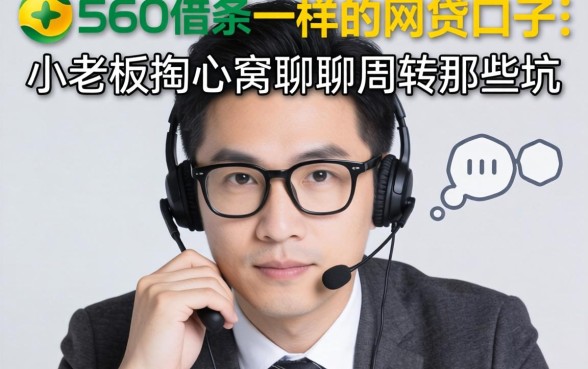 找类似360借条一样的网贷口子?小老板掏心窝聊聊周转那些坑