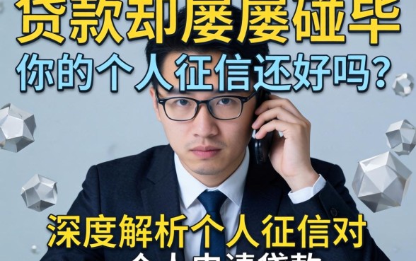 想贷款却屡屡碰壁？你的个人征信还好吗？深度解析个人征信对个人申请贷款的重要性