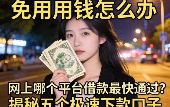 深夜急需用钱怎么办?网上哪个平台借款最快通过?揭秘五个极速下款口子