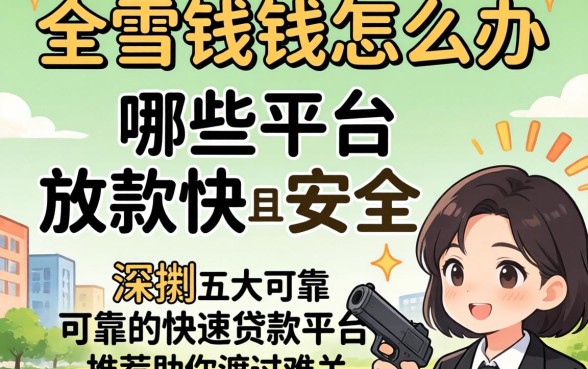 急需用钱怎么办？哪些平台放款快且安全？深扒五大可靠的快速贷款平台推荐助你渡过难关