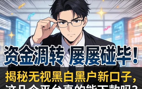 急需资金周转却屡屡碰壁？揭秘无视黑白黑户新口子，这几个平台真的能下款吗？
