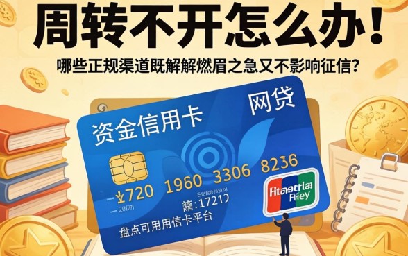 资金周转不开怎么办？哪些正规渠道既能解燃眉之急又不影响征信？盘点可以用信用卡的网贷平台