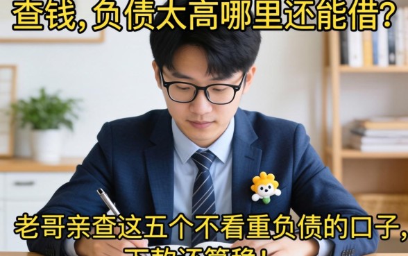 急需用钱但负债太高哪里还能借?老哥亲测这五个不看重负债的口子,下款还算稳!