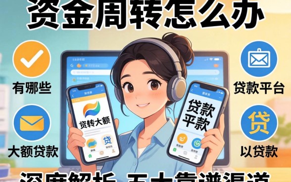 急需资金周转怎么办？有哪些大额的贷款平台可以贷款？深度解析五大靠谱渠道