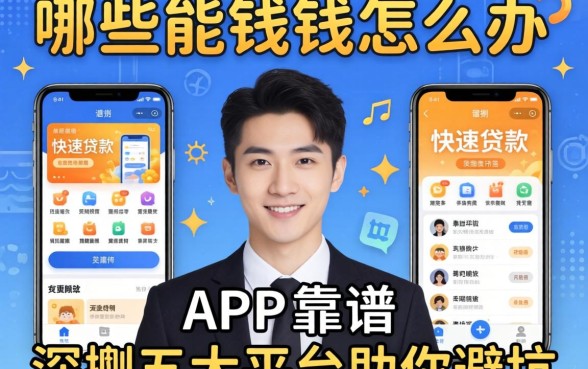 急需用钱怎么办?哪些能快速贷款的app靠谱?深扒五大平台助你避坑