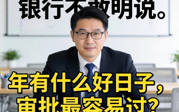 银行经理不敢明说:2026年有什么好日子,审批最容易过?