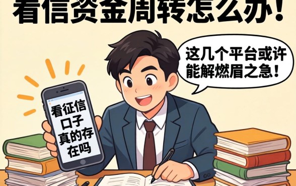 急需资金周转怎么办？不看征信的口子真的存在吗？这几个平台或许能解燃眉之急！