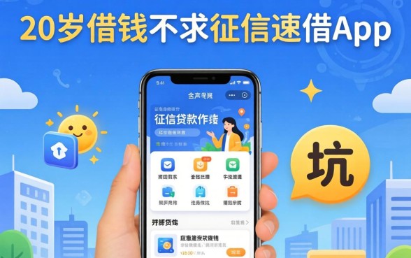 我试了不上征信的贷款软件,发现20岁借钱不求征信速借app全是坑