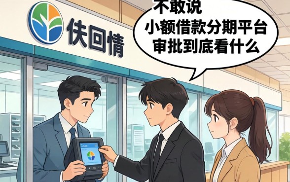 银行内部人不敢说:小额借款分期平台审批到底看什么