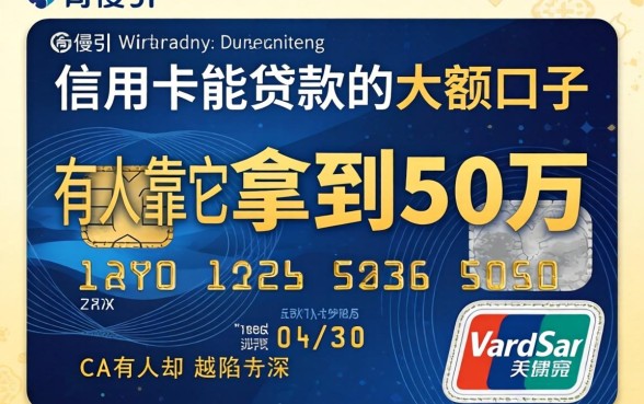揭秘信用卡能贷款的大额口子：有人靠它拿到50万，有人却越陷越深