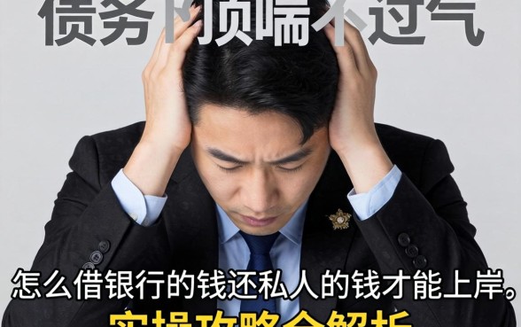 私人债务压顶喘不过气?怎么借银行的钱还私人的钱才能上岸,实操攻略全解析