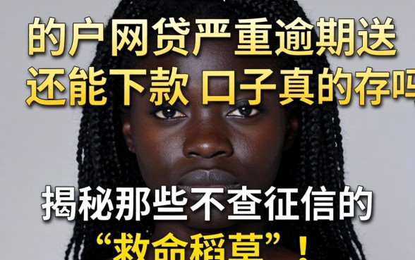 黑户网贷严重逾期还能下款的口子真的存在吗？揭秘那些不查征信的“救命稻草”！