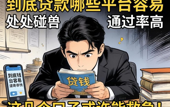 急需用钱却四处碰壁？到底贷款哪些平台容易通过率高些？这几个口子或许能救急！